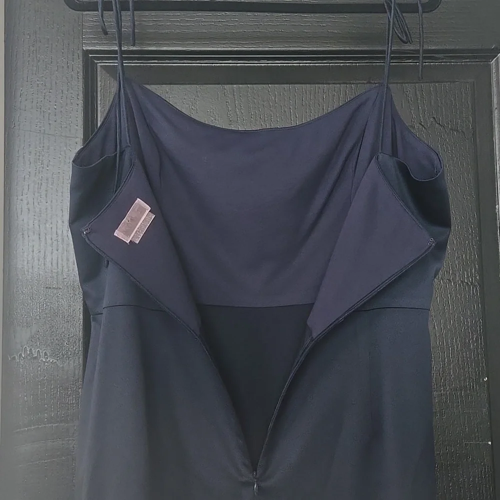 Vowd Weddings Midnight Blue Stretch Satin Gown Size XL - Picture 10 of 15